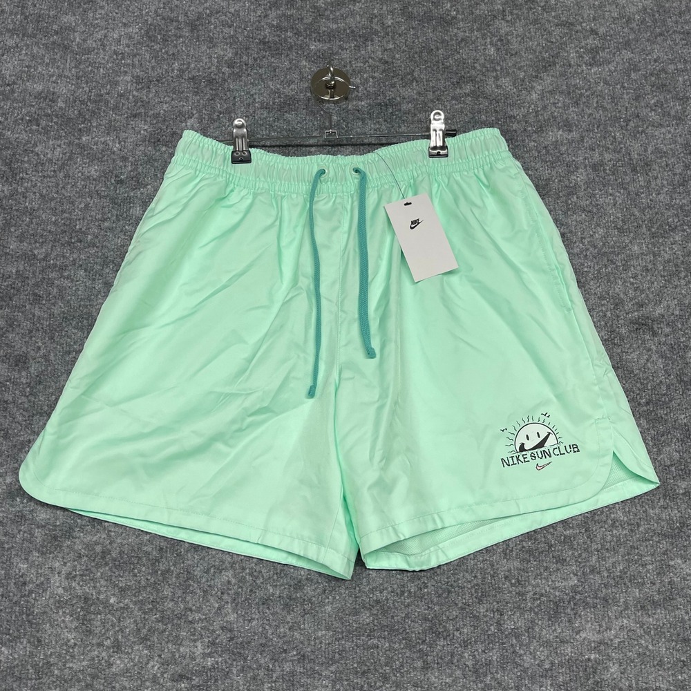 Nike Shorts Mens Large Mint Green Sun Club Swim Trunks Woven Flow DV9600-379